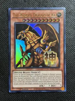 YuGiOh! - Egyptian God Set - Slifer RA05-EN128 Obelisk RA05-EN129 RA RA05-EN130 - Image 4