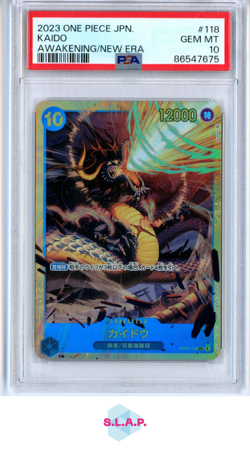 KAIDO ONE PIECE JAPANESE OP05-AWAKENING OF THE NEW ERA 2023 118 PSA 10 - Image 1