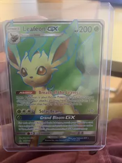 Pokemon TCG Leafeon GX Full Art Ultra Prism 139/156 - Image 1