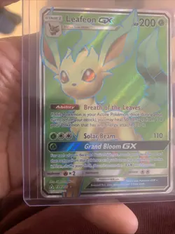 Pokemon TCG Leafeon GX Full Art Ultra Prism 139/156 - Image 3