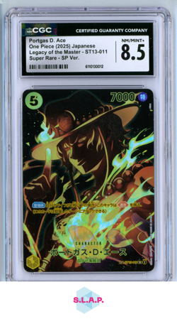 PORTGAS D. ACE LEGACY OF THE MASTER (OP12) SP VER. ST13-011 ONE PIECE CGC 8.5 - Image 1