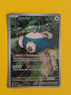 Snorlax SVP 051 Promo Black Stat 151 Holo Illustration Rare Pokemon Card - Image 1