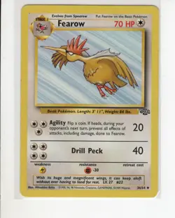 FEAROW JUNGLE SET POKEMON CARD 36/64 LP - Image 1
