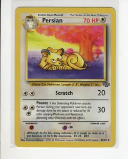 PERSIAN JUNGLE SET POKEMON CARD 42/64 LP - Image 1