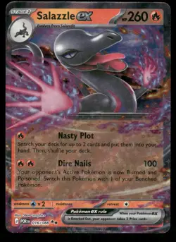 Pokemon Cards Salazzle ex 016/088 Perfect Order Double Rare NM *7 - Image 1