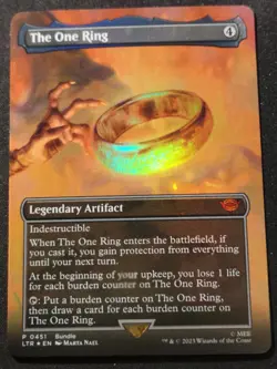 The One Ring - Foil - Borderless - LTR - MTG - NM - EN - 0451 - Image 1