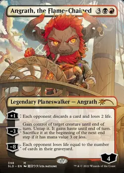 1 x Angrath, the Flame-Chained - Foil - Borderless - Secret Lair - NM-Mint - MTG - Image 1