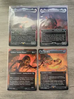 MTG LTR Lord Of The Rings The One Ring FOIL scene set 448 - 451 Pack fresh NM - Image 1