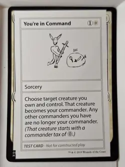 You're in Command - Mystery Booster Playtest Card- Magic the Gathering MTG Nice! - Image 1