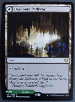 MTG Darkbore Pathway Slitherbore Pathway | Kaldheim | Rare Land | - Image 1
