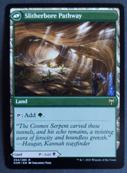 MTG Darkbore Pathway Slitherbore Pathway | Kaldheim | Rare Land | - Image 2