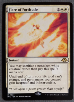 MTG Flare of Fortitude | Modern Horizons 3 | NM | Rare Instant - Image 1