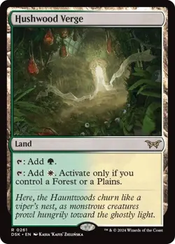 Hushwood Verge DSK 0261 NM MTG Duskmourn: House of Horror Rare Land Card - Image 1