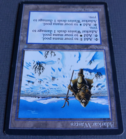 MTG Adarkar Wastes | Ice Age | LP | Rare Dual Land | Pain Land | Old Border | - Image 3