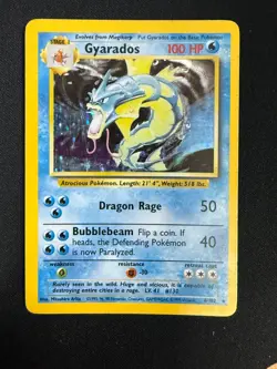 Gyarados - 6/102 - Holo Rare - Unlimited Edition Base Set (MP)#1 Pokemon - Image 1