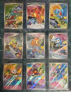 Pokemon First Partner Illustration Rare Collection Series 1 Promo Set 9 Card LOT - Image 1