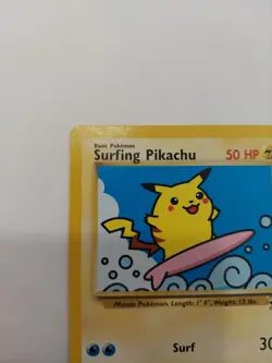 Pokemon League Black Star Surfing Pikachu 28 Lightly Played - Image 2