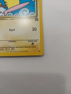 Pokemon League Black Star Surfing Pikachu 28 Lightly Played - Image 4