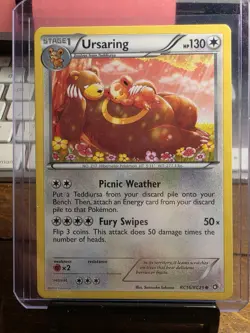 Pokemon Ursaring 130 HP Stage 1 Legendary Treasures RC16/RC25 Holo Nm - Image 1