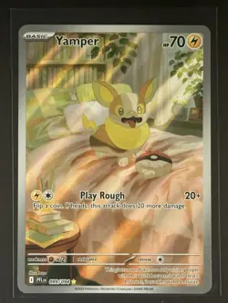 Pokemon TCG Holo Ultra Rare 099/094 Full Art Yamper Nm - Image 1