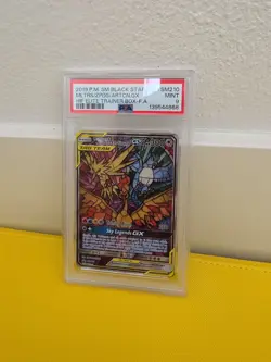 Pokemon Moltres & Zapdos & Articuno GX SM210 Sm Black Star Holo PSA GRADED 9 - Image 1