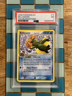 GRADED PSA 7 2006 Pokemon EX Bellossom Holon Phantoms #19 - Image 1