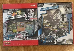 Pokemon Black Bolt and White Flare Binder + Poster Collection Sam's Club Bundle - Image 1