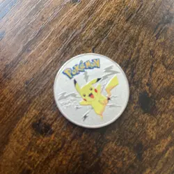 Pokemon Pikachu Silver Collectable Coin - Image 2