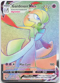 Gardevoir VMAX 076/073 Rainbow Rare Champion's Path Pokemon Near Mint - Image 1