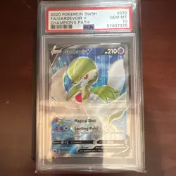 PSA 10 Pokemon Gardevoir V Champion's Path Ultra Rare Full Art Holo 070/073 - Image 1