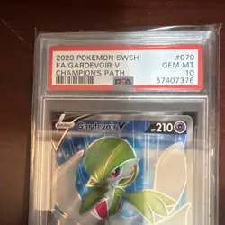 PSA 10 Pokemon Gardevoir V Champion's Path Ultra Rare Full Art Holo 070/073 - Image 2