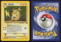 Raichu 14/62 Unlimited Holo Holo Rare Fossil Pokemon English LP - Image 3
