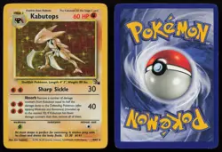 Kabutops 9/62 Unlimited Holo Holo Rare Fossil Pokemon English LP - Image 3