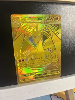 Pokemon Mega Charizard Y Ex 294/217 ASC Ascended Heros Mega Hyper Rare Gold Card - Image 2