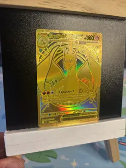 Pokemon Mega Charizard Y Ex 294/217 ASC Ascended Heros Mega Hyper Rare Gold Card - Image 4