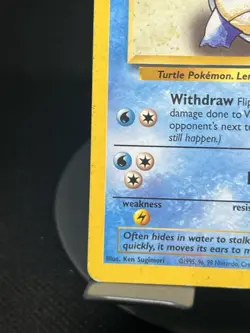 Pokemon TCG Wartortle (W Stamp) 63/130 Base Set 2 MP - Image 5