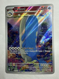 Wailord - 162/159 - Illustration Rare NM, English Pokemon Journey Together - Image 1