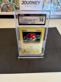 Pokemon Voltorb Holo CGC Gem Mint 10 Trading Card Game Classic 010/034 - Image 1