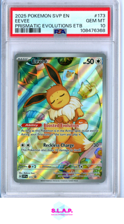 EEVEE PROMO POKEMON SVP 173 2025 PRISMATIC EVOLUTIONS - ENGLISCH PSA 10 - Image 1