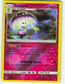 Shiinotic - Reverse Holo - 93/156 Ultra Prism - Pokemon TCG - 2018 - Image 1