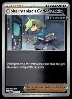 CIPHERMANIAC'S CODEBREAKING 104/131 UNCOMMON PRISMATIC EVOLUTIONS POKEMON - Image 1