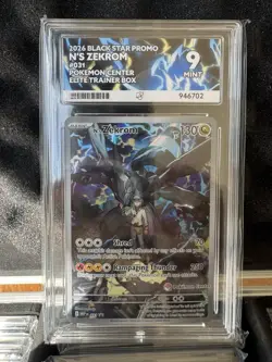 Pokemon TCG N’s Zekrom 031 Black Star Promo- Pokemon Center Stamped GRADED ACE 9 - Image 1