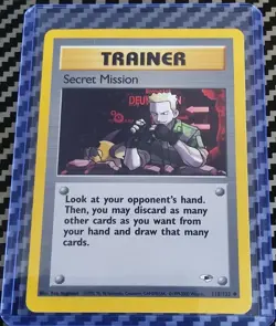 LP Secret Mission 118/132 Gym Heroes Regular Unlimited WotC Pokemon 2000 - Image 1