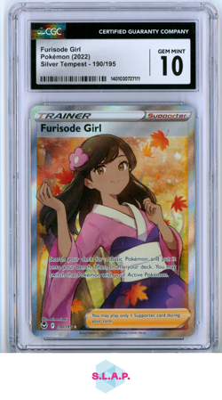 FURISODE GIRL SILVER TEMPEST ULTRA RARE HOLO 190/195 POKEMON CGC 10 - Image 1