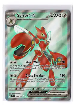 Scizor ex (Full Art) - 195/162 SV Temporal Forces Ultra Rare - NM - POKEMON TCG - Image 1