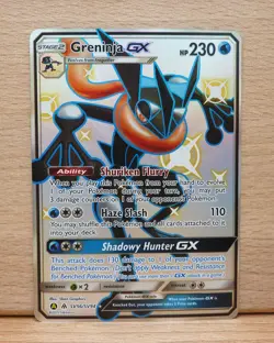Greninja GX Shiny Holo Rare Hidden Fates: Shiny Vault SV56/SV94 Pokemon TCG NM - Image 1
