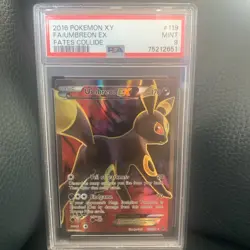 2016 Umbreon EX 119/124 Full Art Pokemon TCG EX XY Fates Collide PSA 9 - Image 1