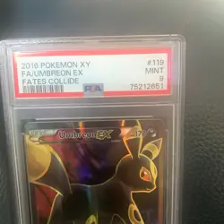 2016 Umbreon EX 119/124 Full Art Pokemon TCG EX XY Fates Collide PSA 9 - Image 2