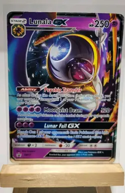 Lunala GX SM17 Sun & Moon Black Star Promo Holo Pokemon Card - Image 1