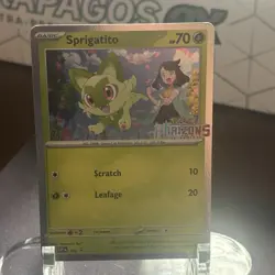 Pokemon TCG Scarlet And Violet Promo Sprigatito #191 Promo Holo LP - Image 1
